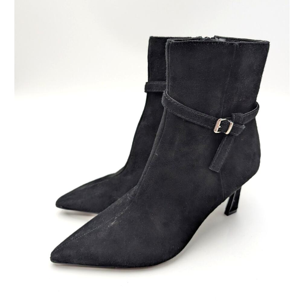 Steve Madden Layan Pointed Toe Heel Bootie Women's Black Size US6M EU36.5